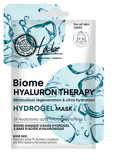 LAB BIOME hialurona terapijas hidrogēla auduma maska sejai, 1 gab.